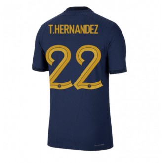 Frankrike Theo Hernandez #22 Hjemmedrakt VM 2022 Kortermet